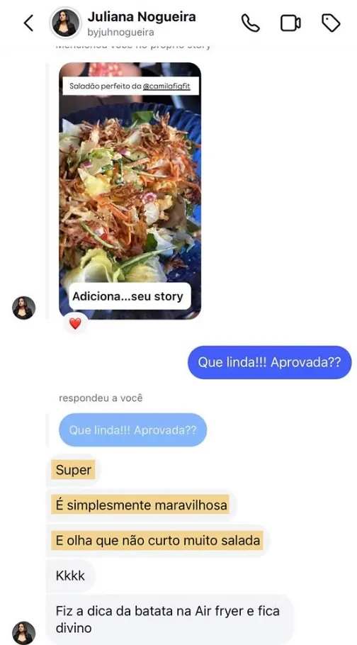 Depoimento real de aluna 4